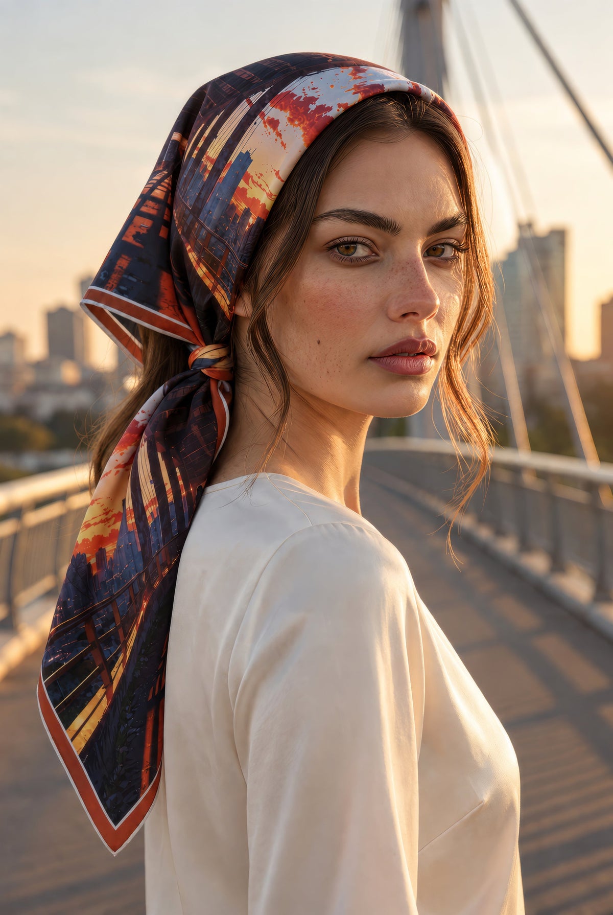 En foulard de tête