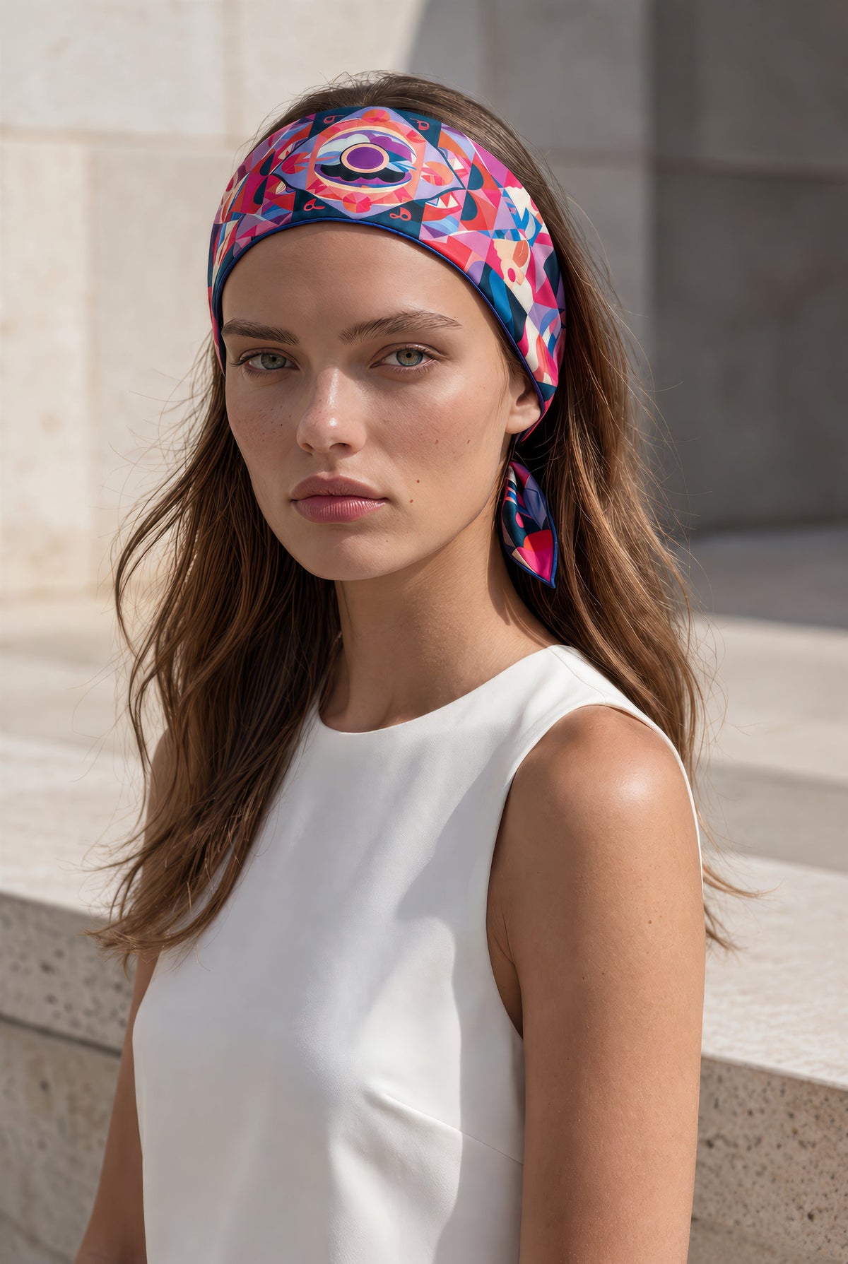En foulard de tête