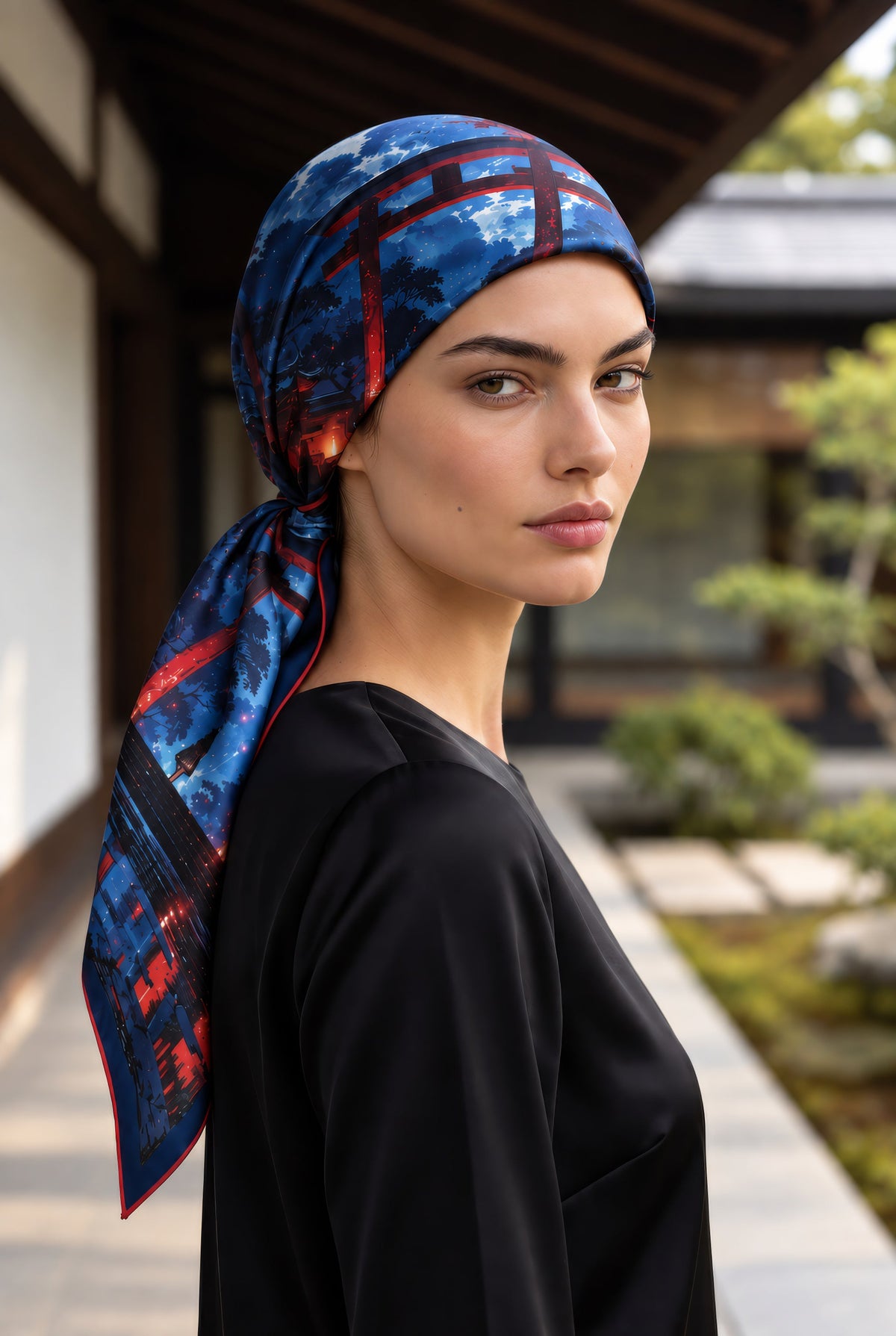 En foulard de tête