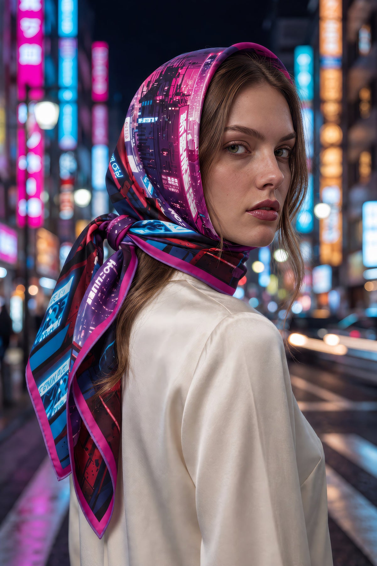 En foulard de tête
